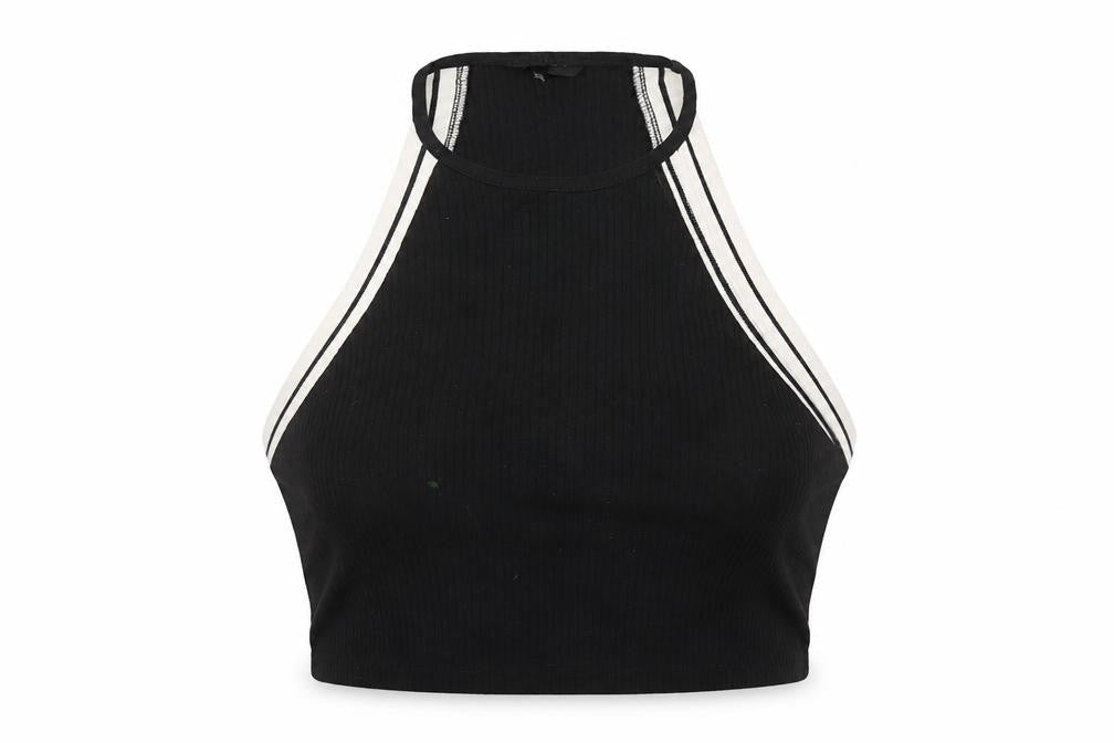 Womens UK Size 14 Topshop Black Basic Tank