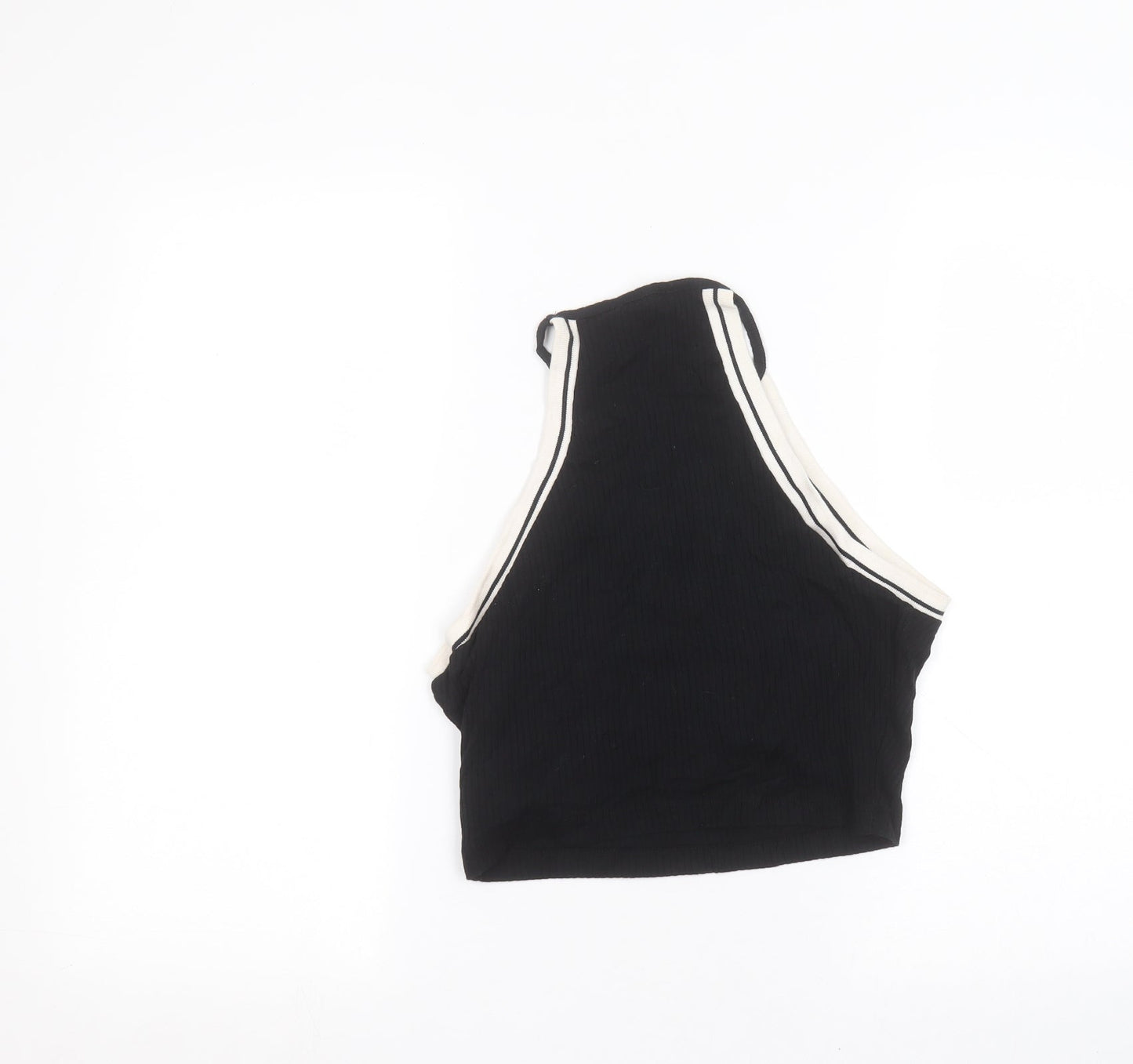Womens UK Size 14 Topshop Black Basic Tank