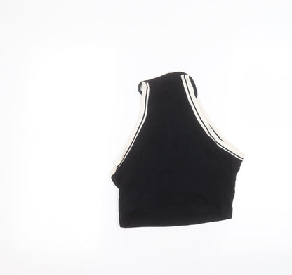 Womens UK Size 14 Topshop Black Basic Tank