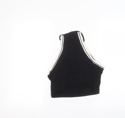 Womens UK Size 14 Topshop Black Basic Tank