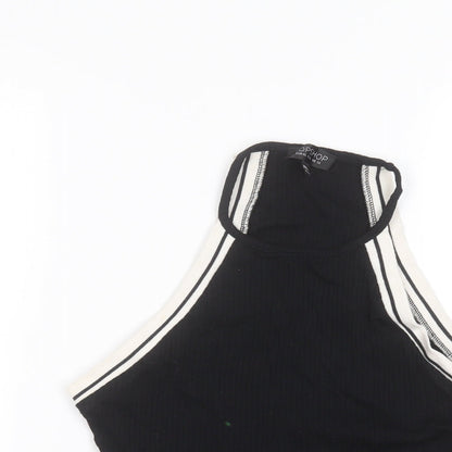 Womens UK Size 14 Topshop Black Basic Tank