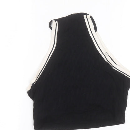 Womens UK Size 14 Topshop Black Basic Tank
