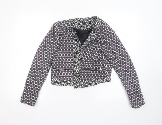 Atmosphere Womens White Floral  Jacket  Size 10