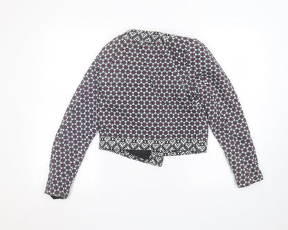 Atmosphere Womens White Floral  Jacket  Size 10