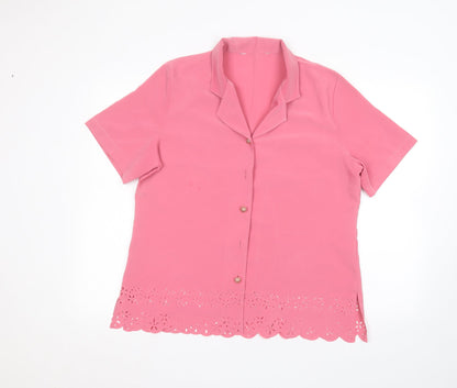 Womens UK Size 18 Preworn Pink Cardigan Jumper