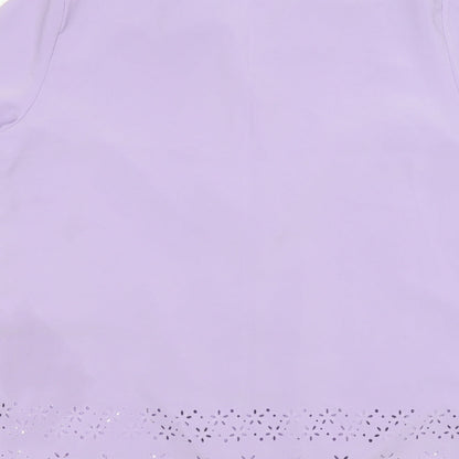 Womens UK Size 18 Preworn Purple Basic Button-Up
