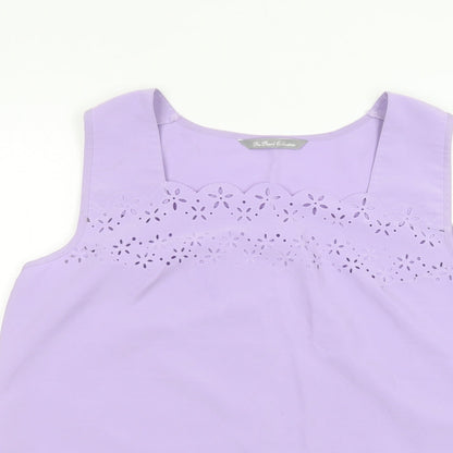 Womens UK Size 18 Preworn Purple Basic T-Shirt