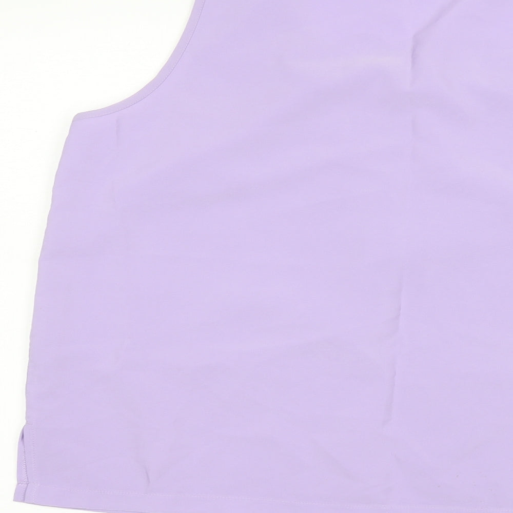 Womens UK Size 18 Preworn Purple Basic T-Shirt
