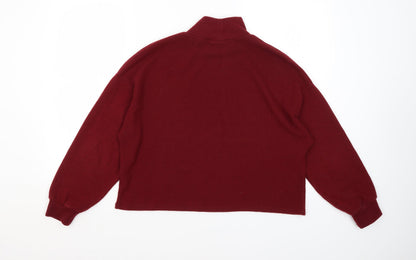Womens UK Size S New Look Red Pullover Jumper
