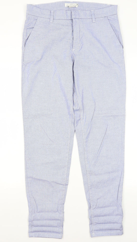 Womens UK Size 10 H&M Regular Fit  Blue Trousers