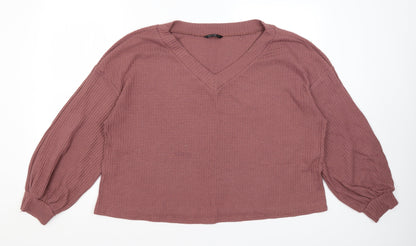 SheIn Womens Purple   Pullover Jumper Size 2XL