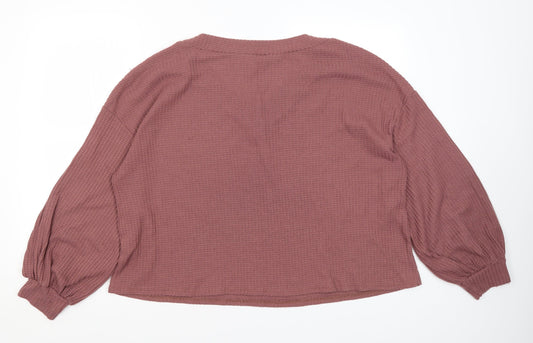 SheIn Womens Purple   Pullover Jumper Size 2XL