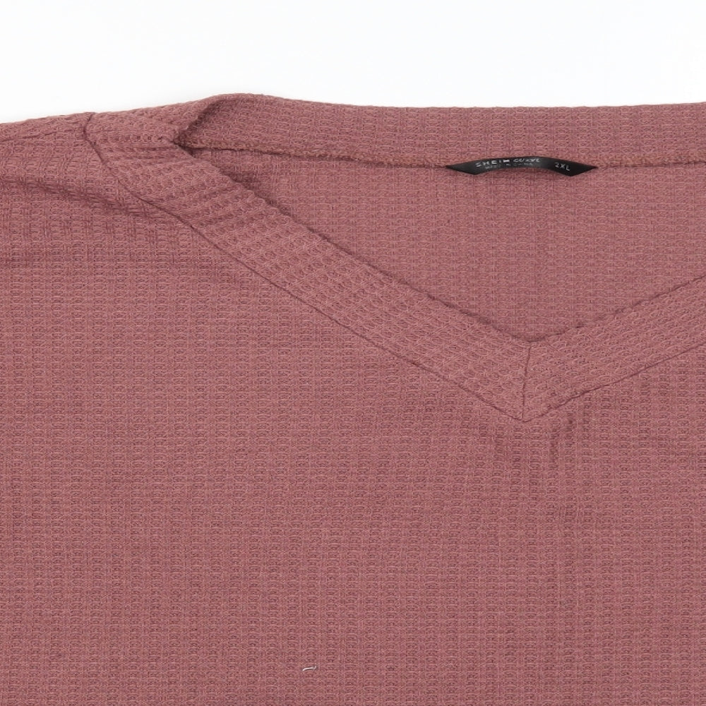 SheIn Womens Purple   Pullover Jumper Size 2XL