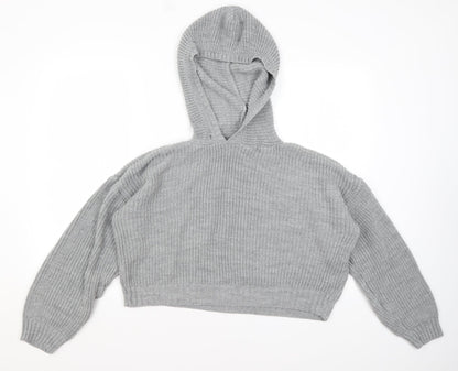 Select Womens Grey   Pullover Hoodie Size XL