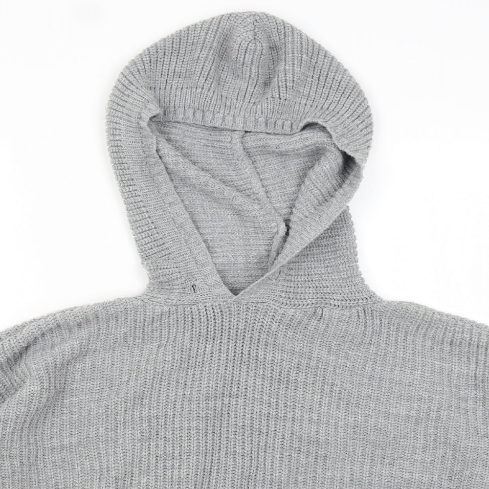 Select Womens Grey   Pullover Hoodie Size XL