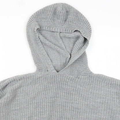 Select Womens Grey   Pullover Hoodie Size XL
