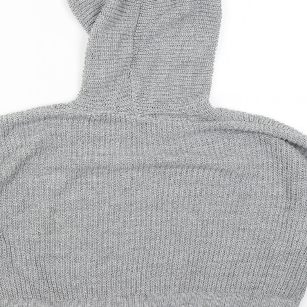 Select Womens Grey   Pullover Hoodie Size XL