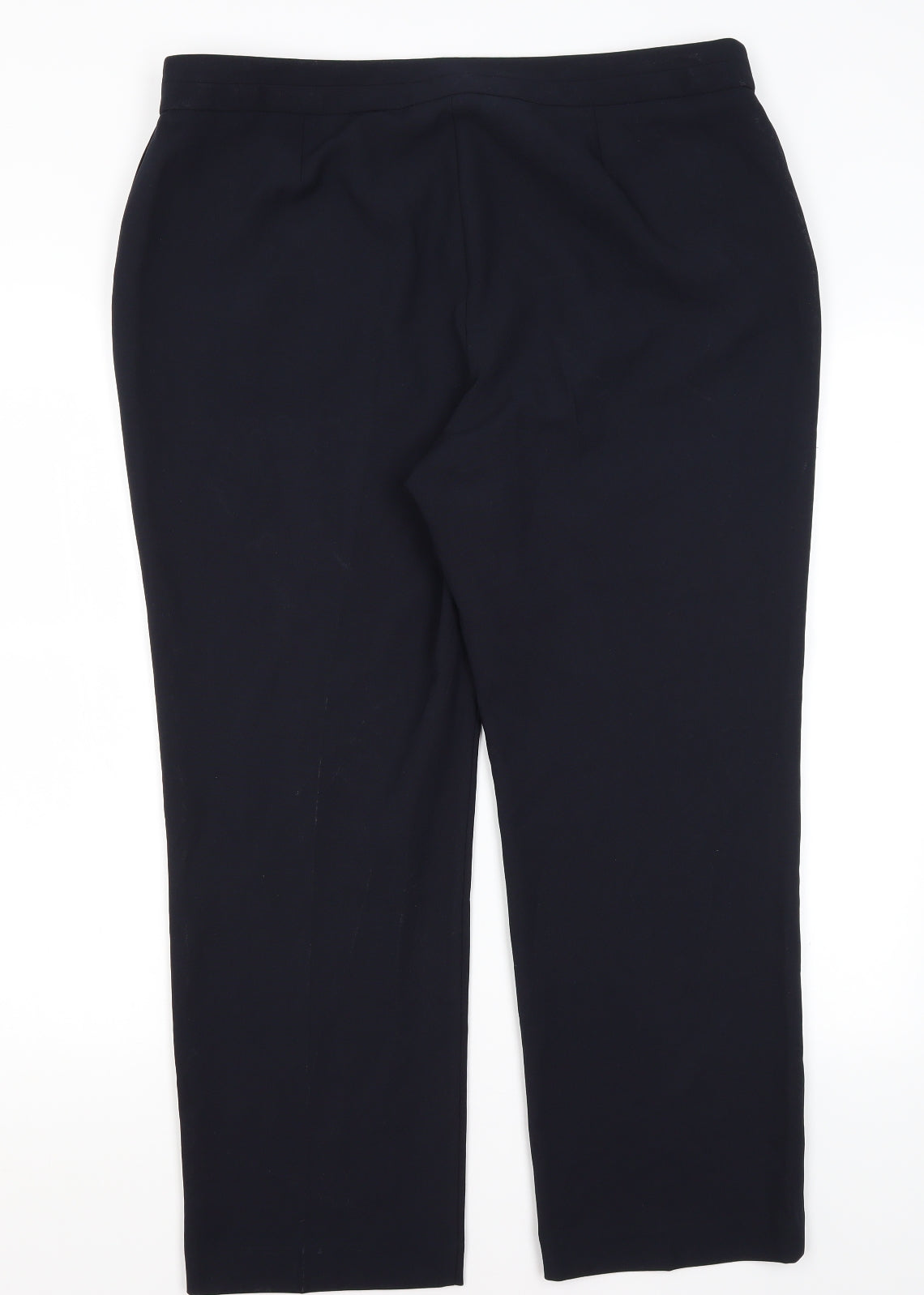Bonmache Womens Blue  Polyester Trousers  Size 16 L26 in Regular