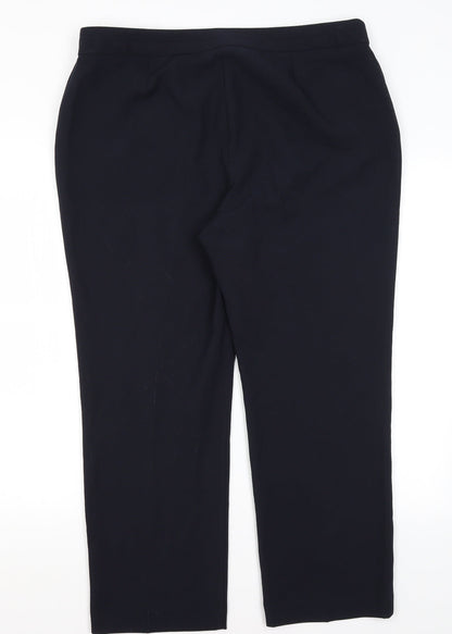 Bonmache Womens Blue  Polyester Trousers  Size 16 L26 in Regular