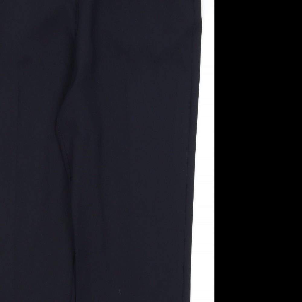 Bonmache Womens Blue  Polyester Trousers  Size 16 L26 in Regular