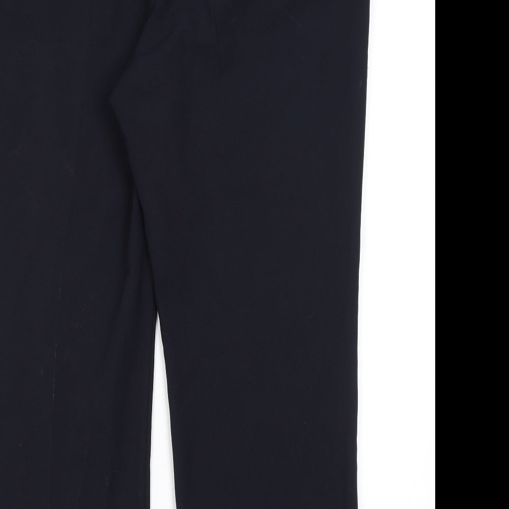 Bonmache Womens Blue  Polyester Trousers  Size 16 L26 in Regular