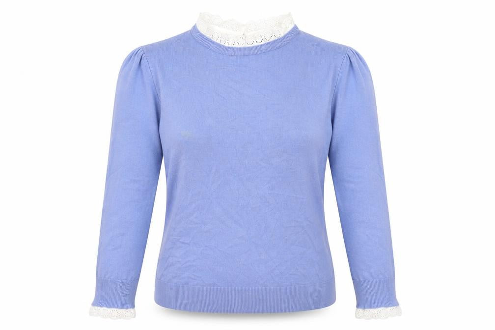 Womens UK Size 14 F&F Blue Pullover Jumper