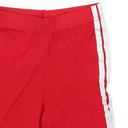 Pretty Little Thing Womens Red  Polyester Compression Shorts Size 8 L8 in Regular