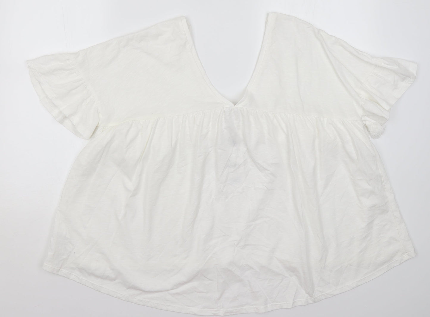 Womens UK Size S Zara White Basic Blouse