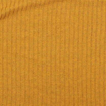 Primark Womens Yellow Round Neck  Polyester Pullover Jumper Size XL