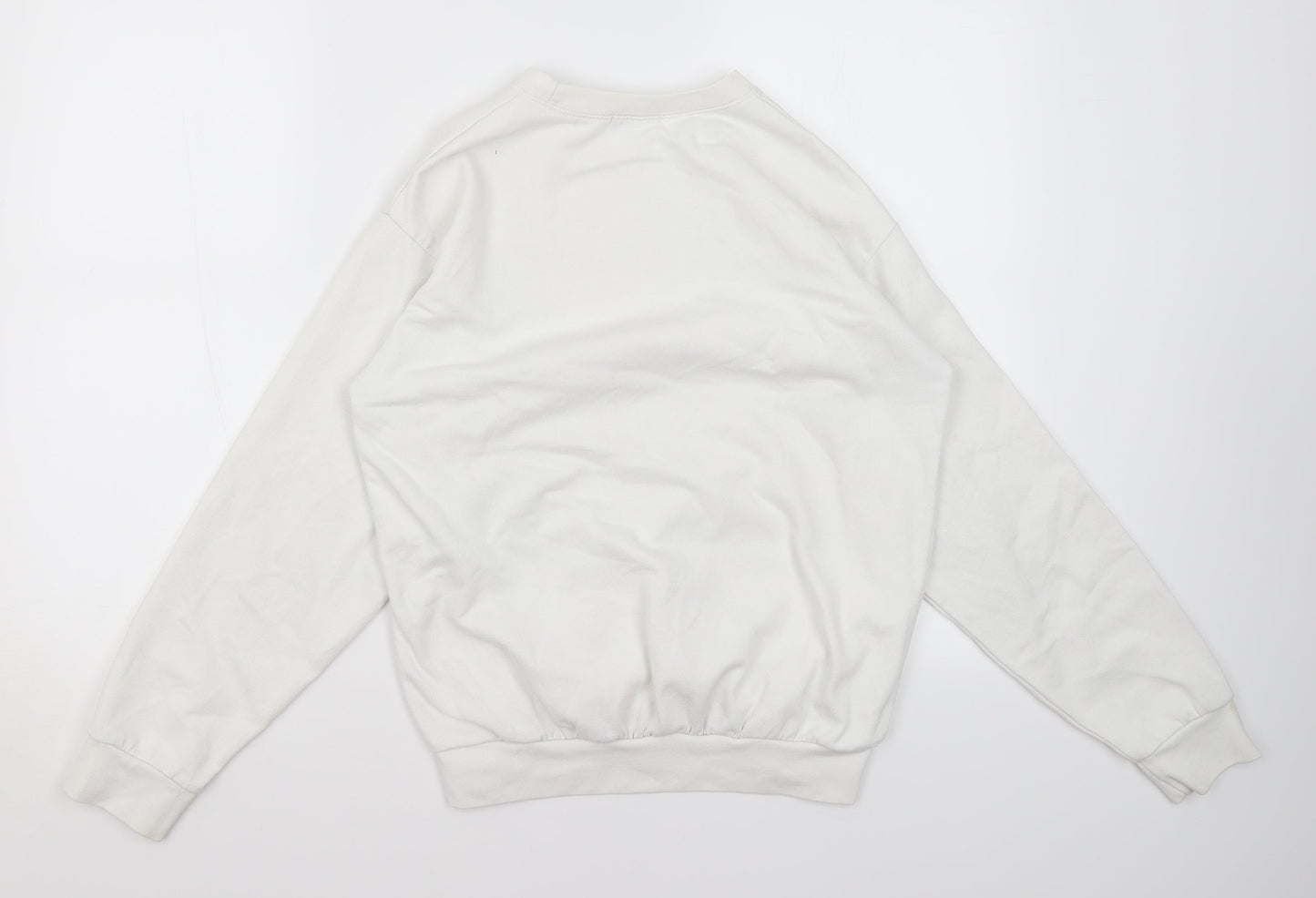 Womens UK Size S Nasty Gal White Pullover Jumper