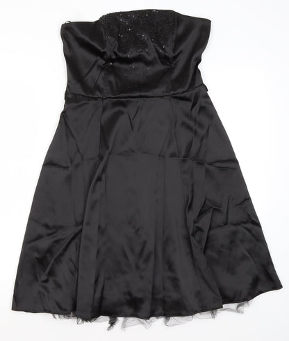 Select Womens Black  Polyester Fit & Flare  Size 14