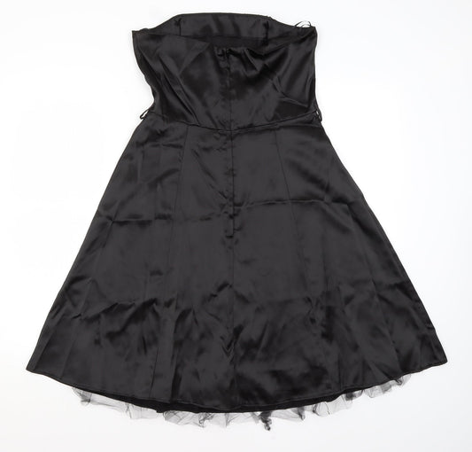 Select Womens Black  Polyester Fit & Flare  Size 14