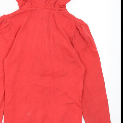 Want Womens Red  Cotton Pullover Hoodie Size 10