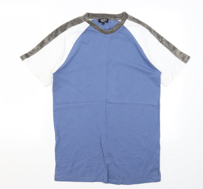 Mens UK Size S Boohoo Man Blue  T-Shirt