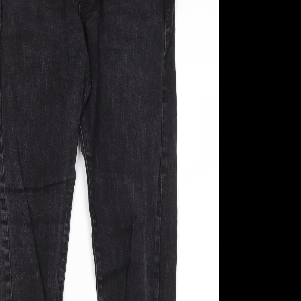 H&M Mens Black  Cotton Skinny Jeans Size 30 in L27 in Regular