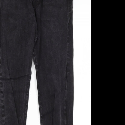H&M Mens Black  Cotton Skinny Jeans Size 30 in L27 in Regular