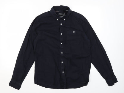 Red Herring Mens Blue  Cotton  Button-Up Size M