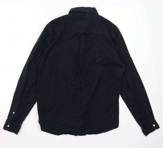 Red Herring Mens Blue  Cotton  Button-Up Size M