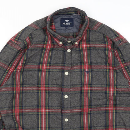 Mens UK Size M Morley Grey  Button-Up Long Sleeve Casual Shirt