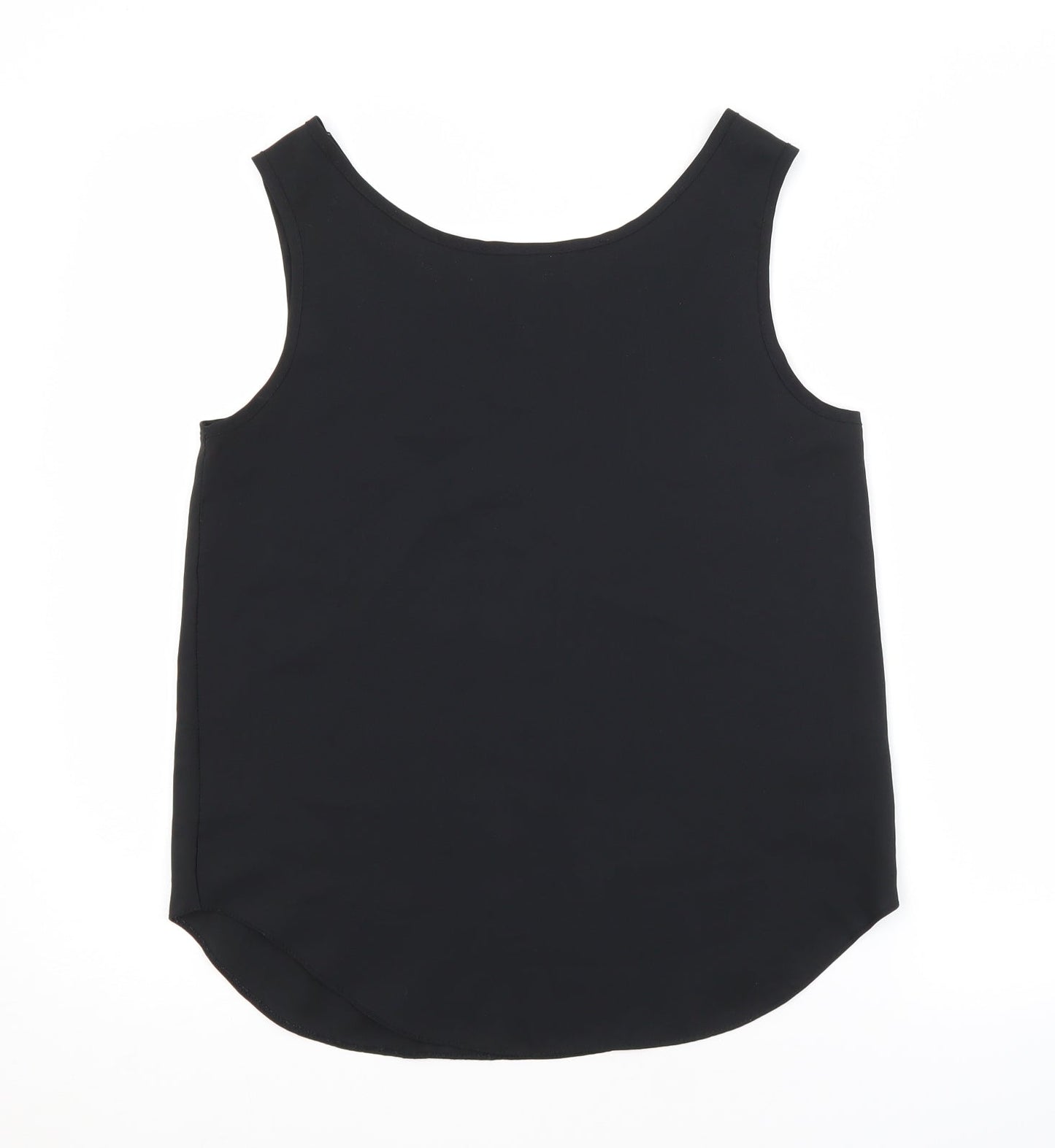 Alexia Womens Black  Polyester Basic Blouse Size 12