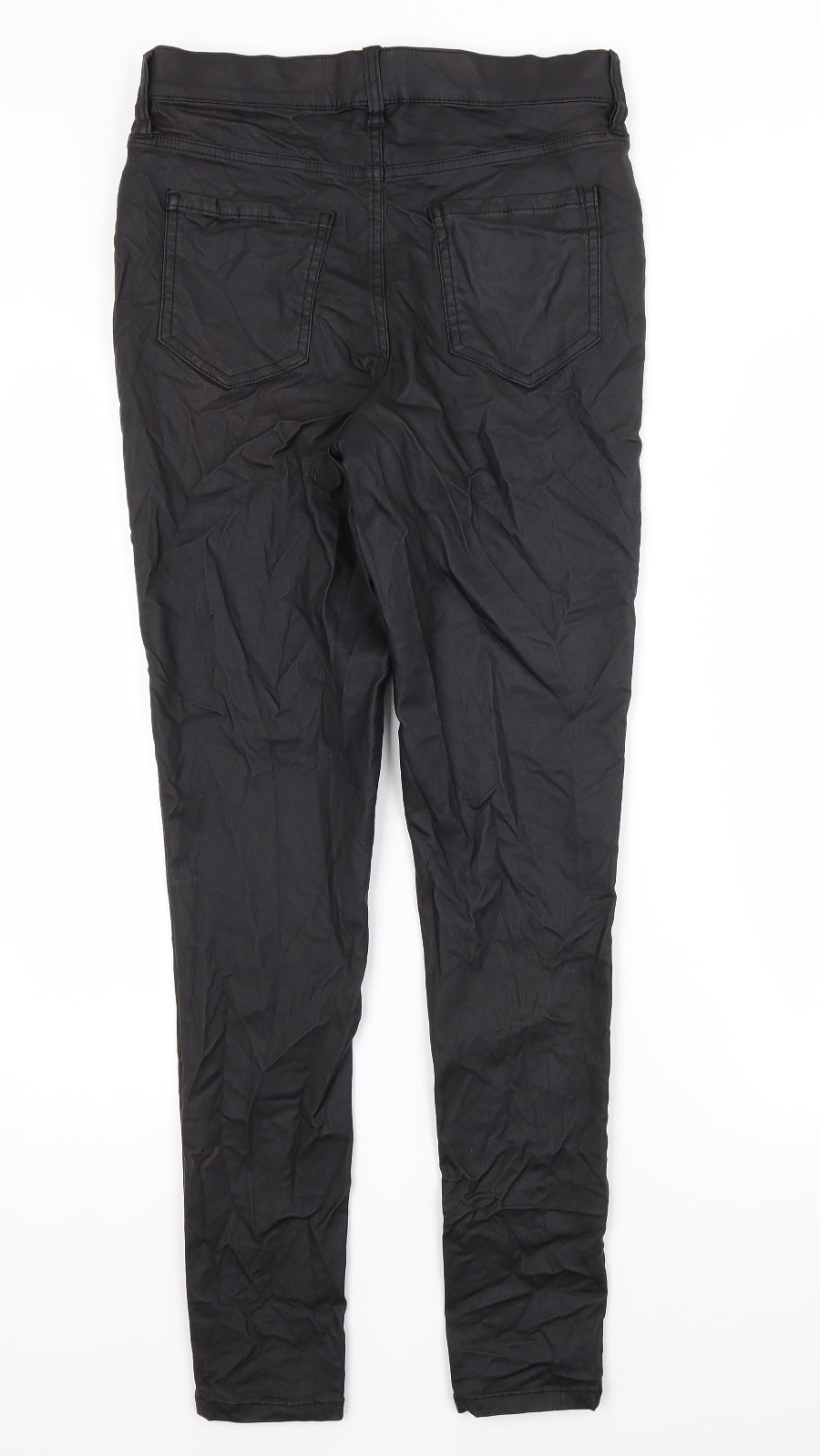 F&F Womens Black  Viscose Skinny Jeans Size 12 L28 in Regular