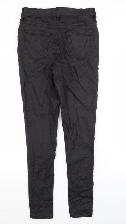 F&F Womens Black  Viscose Skinny Jeans Size 12 L28 in Regular