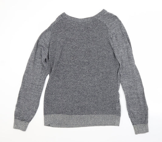 George Mens Blue Crew Neck  Cotton Pullover Jumper Size L