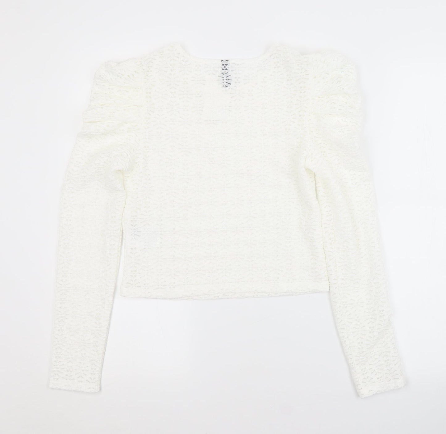Womens UK Size S H&M White Basic Blouse