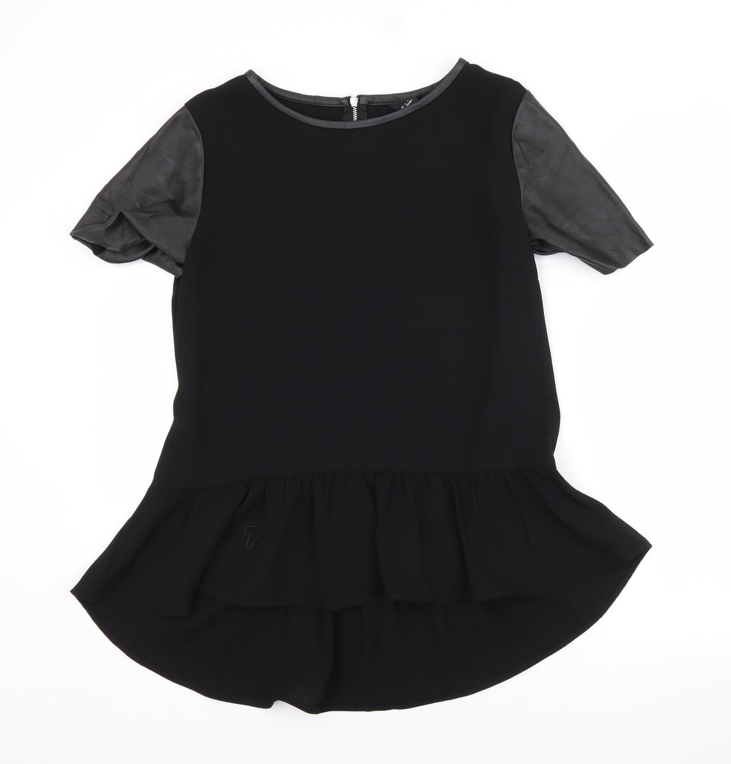 Womens UK Size 10 H&M Black Basic Blouse