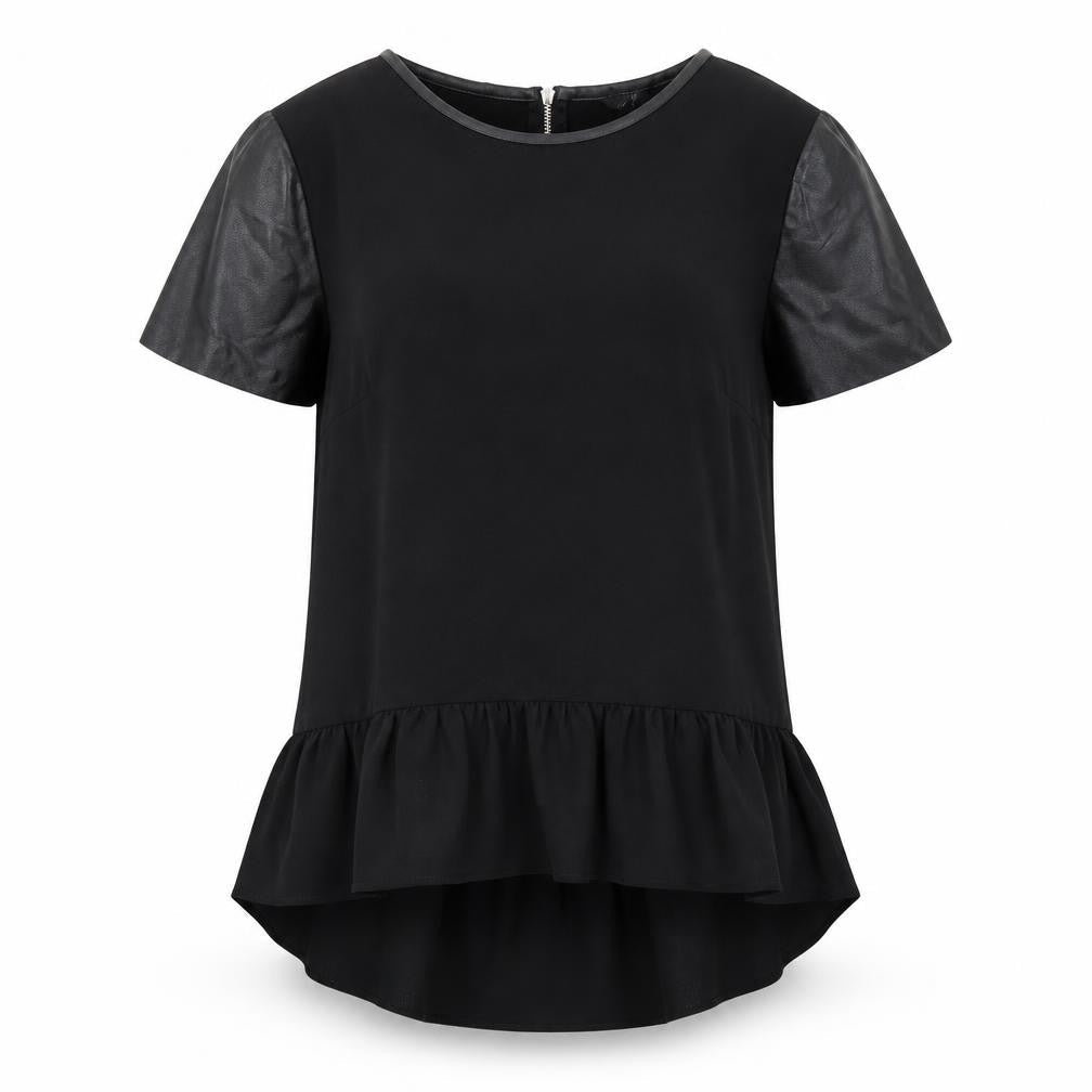 Womens UK Size 10 H&M Black Basic Blouse
