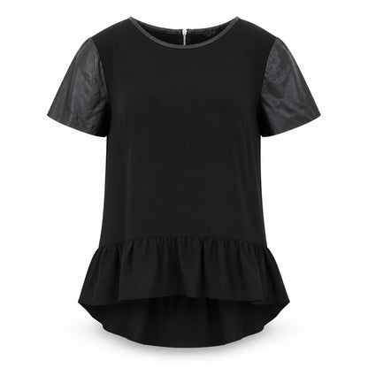 Womens UK Size 10 H&M Black Basic Blouse