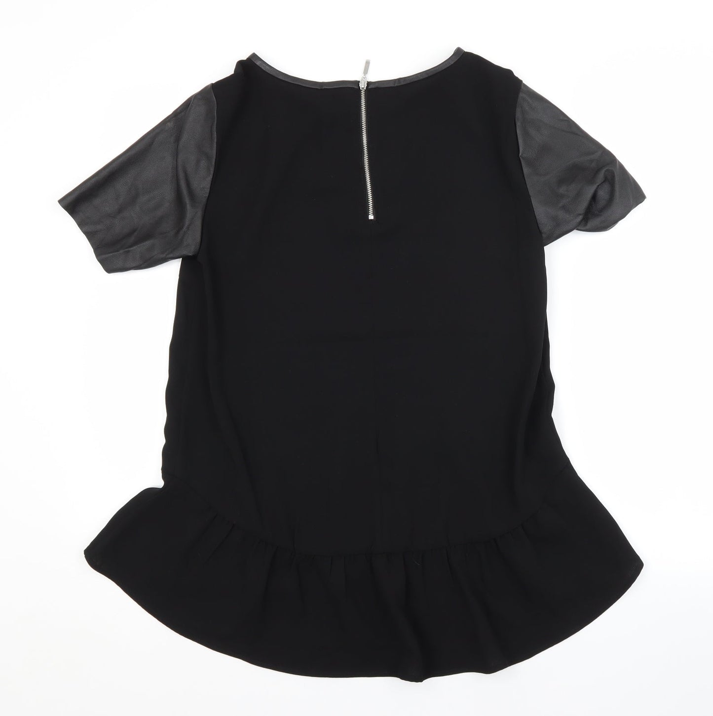 Womens UK Size 10 H&M Black Basic Blouse