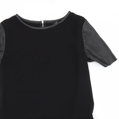 Womens UK Size 10 H&M Black Basic Blouse