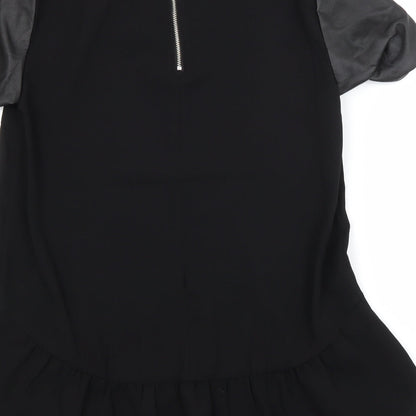 Womens UK Size 10 H&M Black Basic Blouse